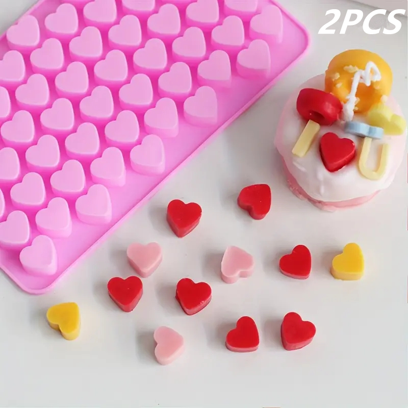 Soap Making Handmade - 55 Mini Heart Shapes Silicone Soap