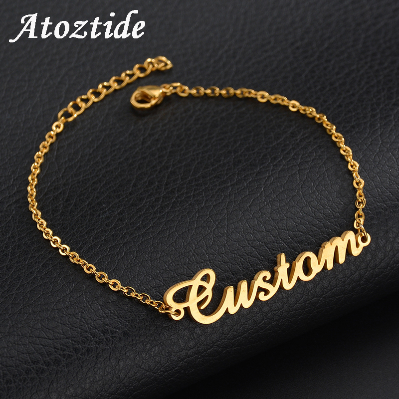 Soap Making Handmade - Atoztide Personalized Custom Name Bracelet For