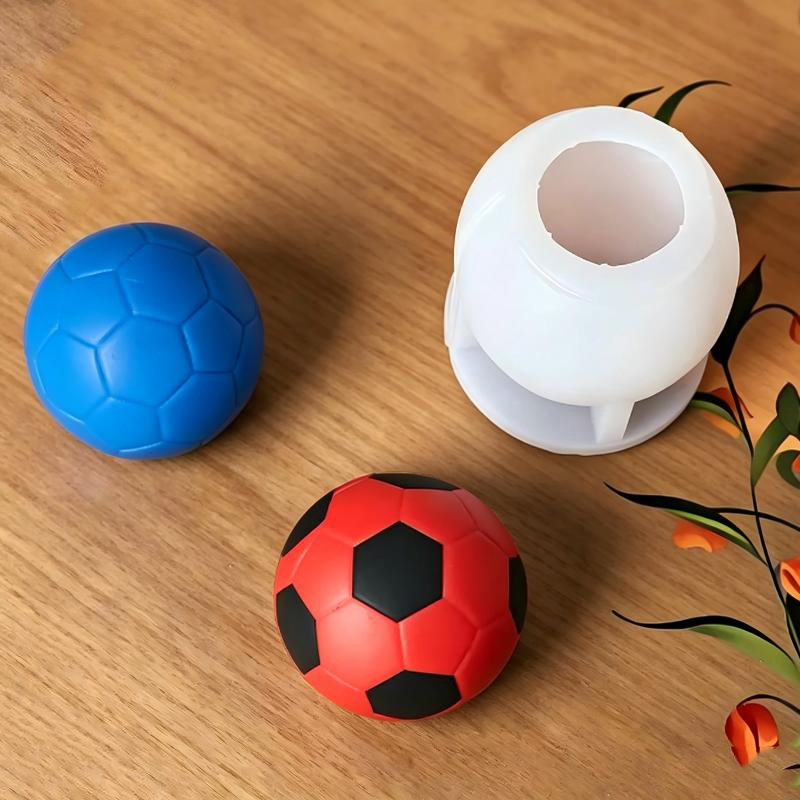 Soap Making Lye - 3D Mini Football Silicone Mold, DIY