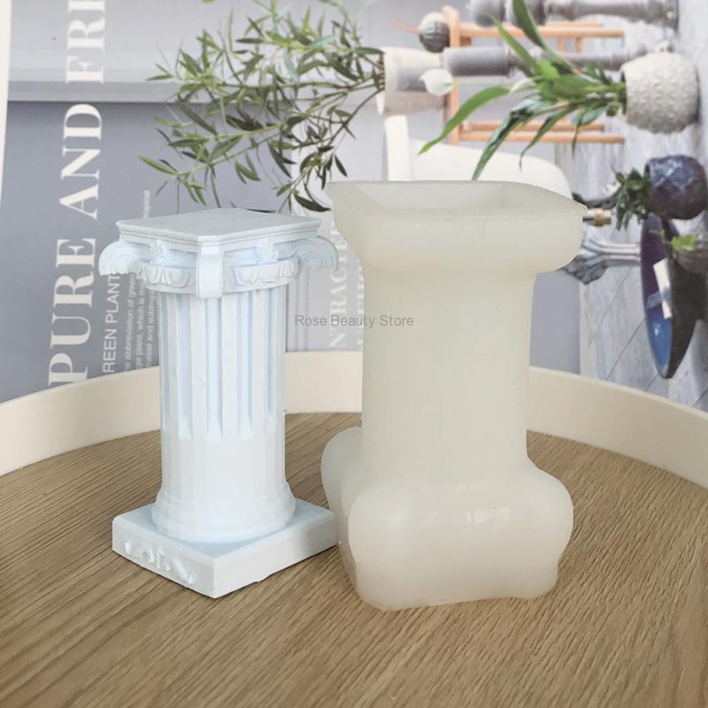 Soap Making Lye - 3D Roman Column Candle Silicone Mold