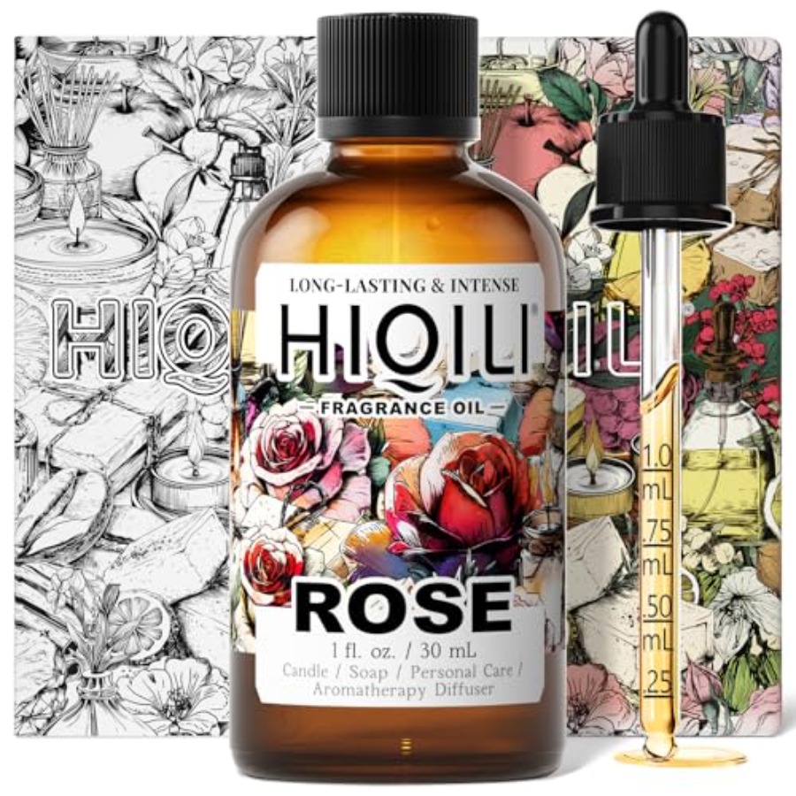 Soap Making Essential Oils - HIQILI Rose Fragrance Oil for Candle,