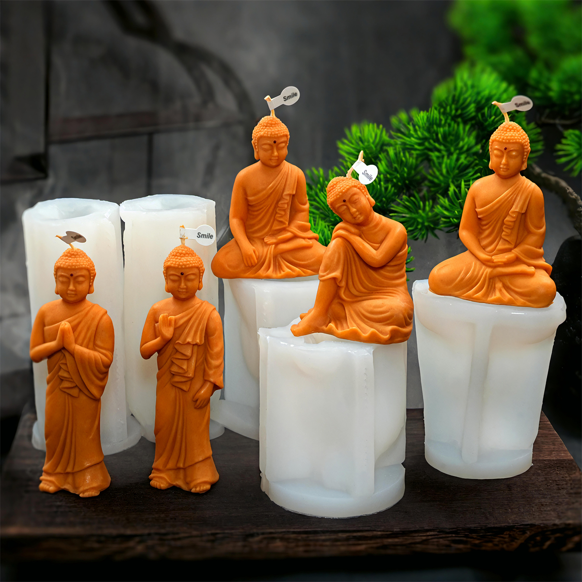 Soap Making Lye - 3D Buddha Statue Candle Silicone Mold