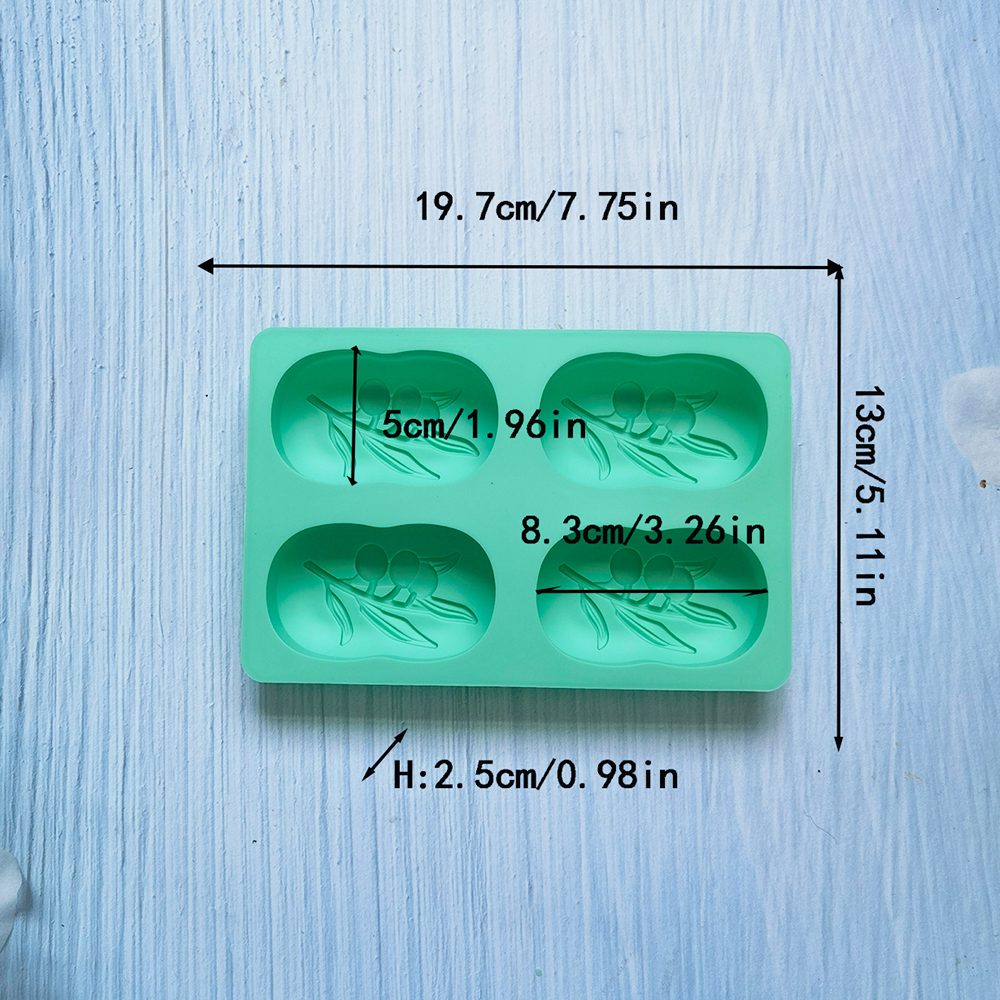 4 Cavities Oval Olive Tree Sil – Soap Making Gifts recenzja i cena