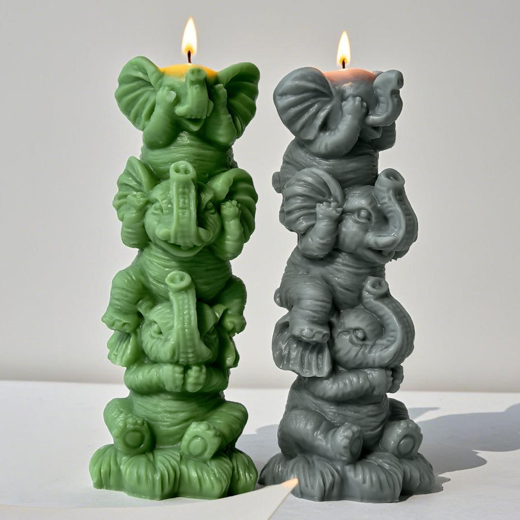 DIY Stacking Elephants Silicon – Soap Making Lye recenzja i cena