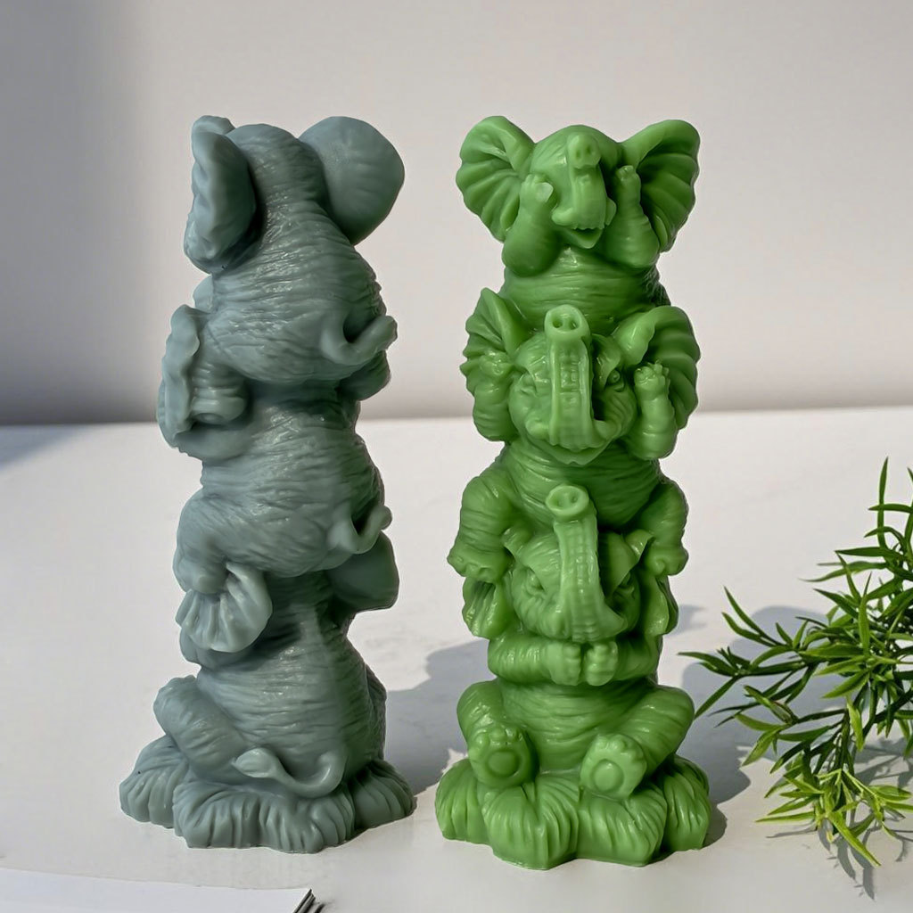 DIY Stacking Elephants Silicon – Soap Making Lye recenzja i cena
