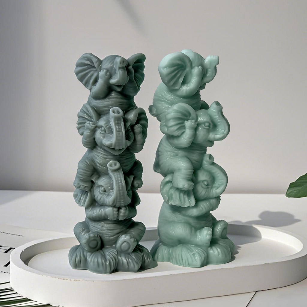DIY Stacking Elephants Silicon – Soap Making Lye recenzja i cena