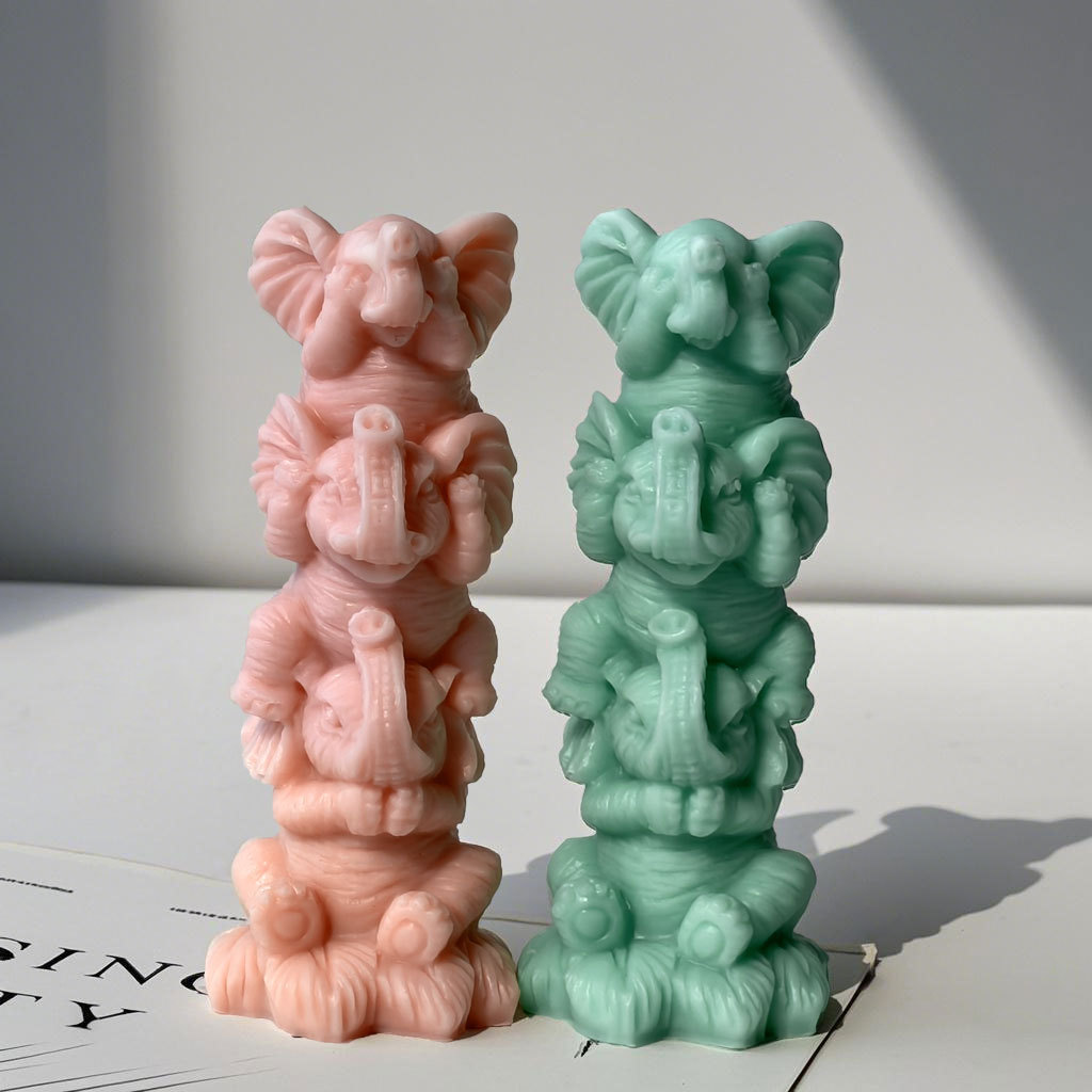 DIY Stacking Elephants Silicon – Soap Making Lye recenzja i cena