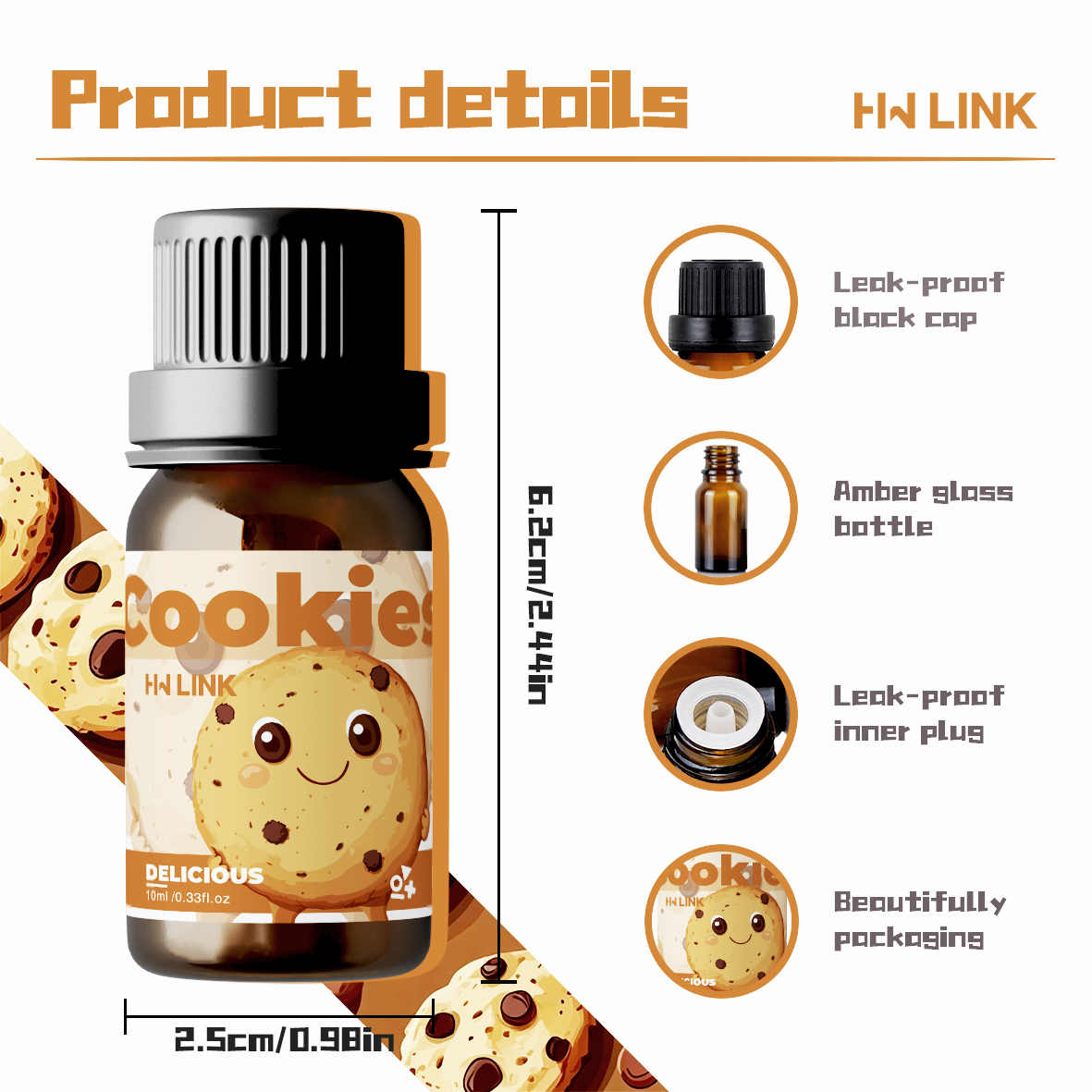 10ml Cookies Essential Oils Pe – Soap Making Essential Oils recenzja i cena