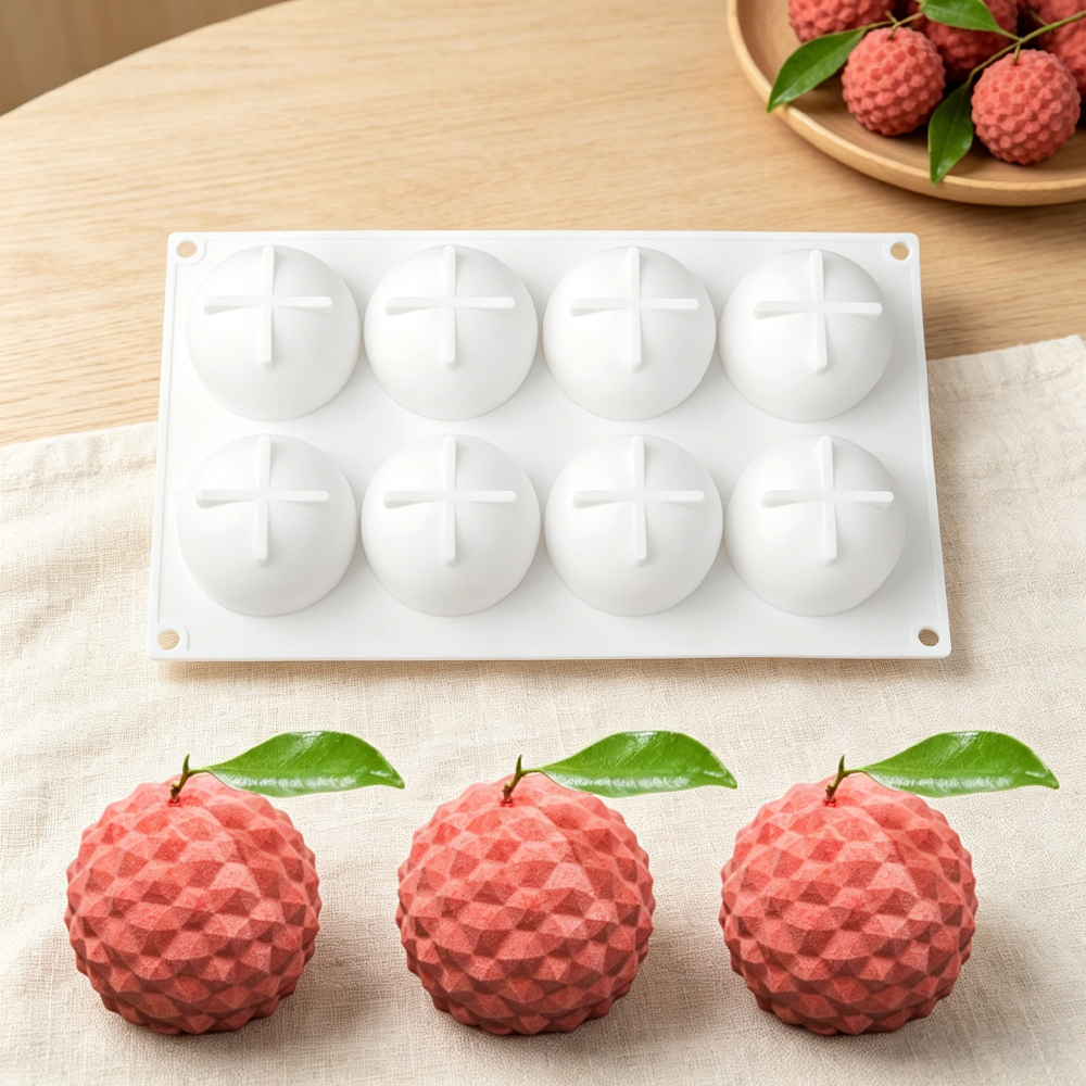 8‑Cavity Lychee Silicone Mold  – Soap Making Handmade recenzja i cena
