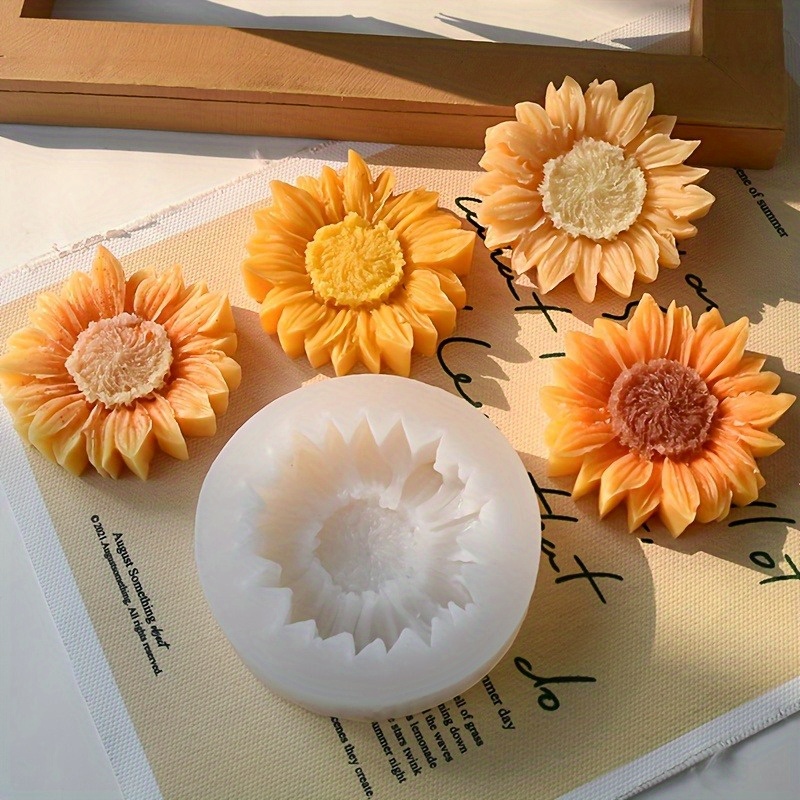 Vibrant 3D Sunflower Silicone  – Soap Making Handmade recenzja i cena