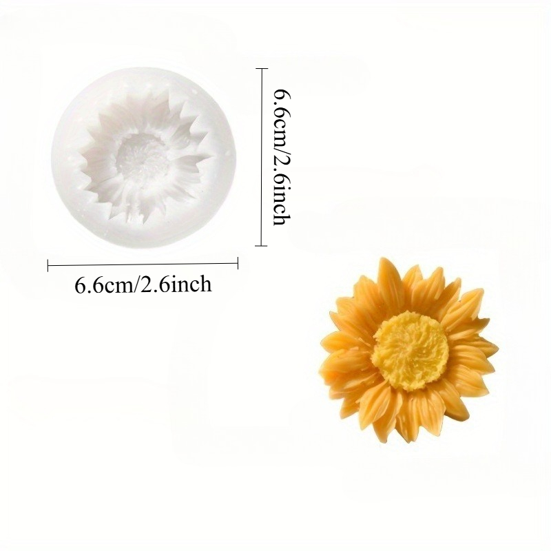 Vibrant 3D Sunflower Silicone  – Soap Making Handmade recenzja i cena