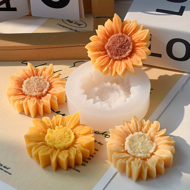Vibrant 3D Sunflower Silicone  – Soap Making Handmade recenzja i cena