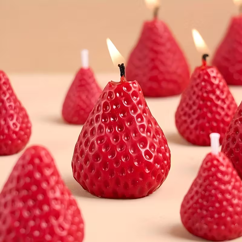 Strawberry Silicone Candle Mol – Soap Making Gifts recenzja i cena