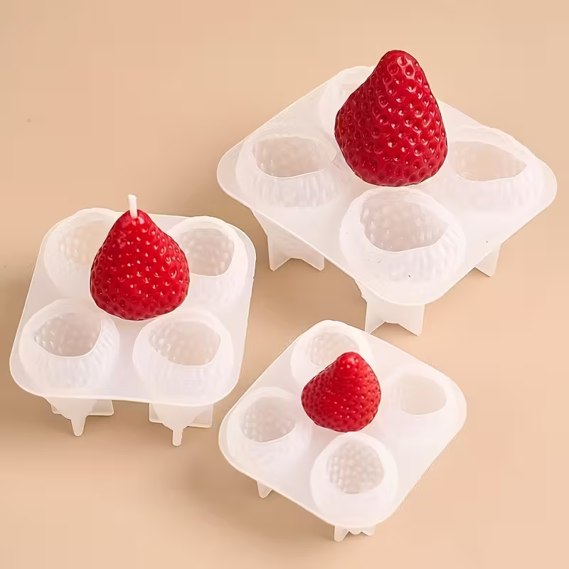 Strawberry Silicone Candle Mol – Soap Making Gifts recenzja i cena