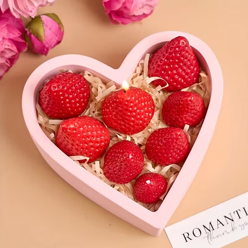 Strawberry Silicone Candle Mol – Soap Making Gifts recenzja i cena