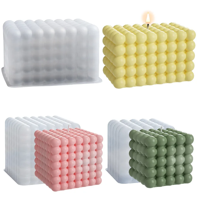 Large Bubble Cube Candles Sili – Soap Making Handmade recenzja i cena