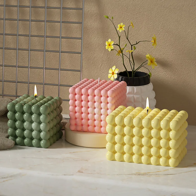 Large Bubble Cube Candles Sili – Soap Making Handmade recenzja i cena