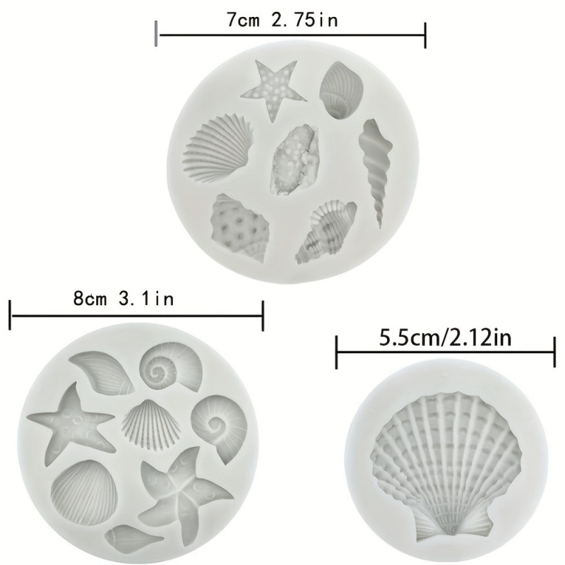 3pcs/set, shell mold set, irre – Soap Making Lye recenzja i cena
