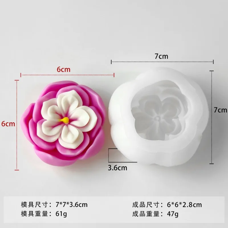 6cm Rose Flower Candle Silicon – Soap Making Lye recenzja i cena