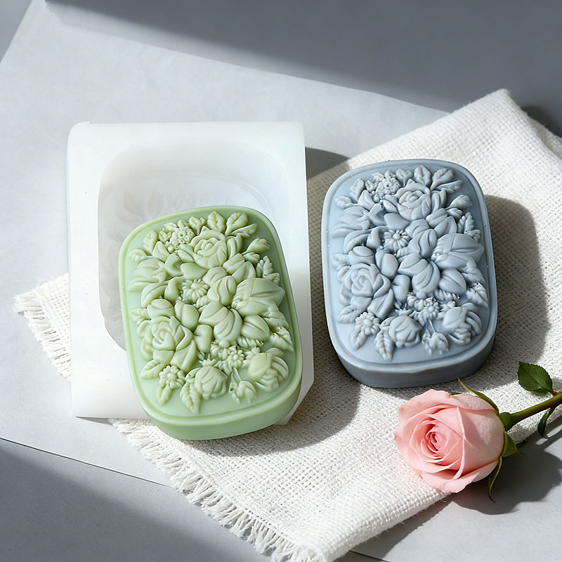 Square Floral Silicone Soap Mo – Soap Making Gifts recenzja i cena