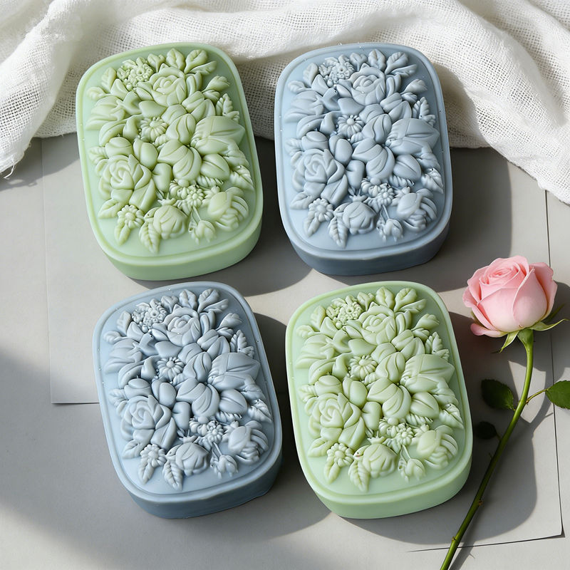Square Floral Silicone Soap Mo – Soap Making Gifts recenzja i cena