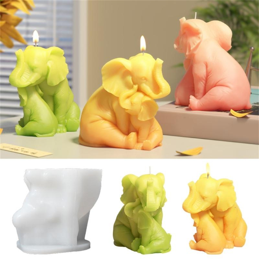 1pc 3D Elephant Candle Silicon – Soap Making Lye recenzja i cena