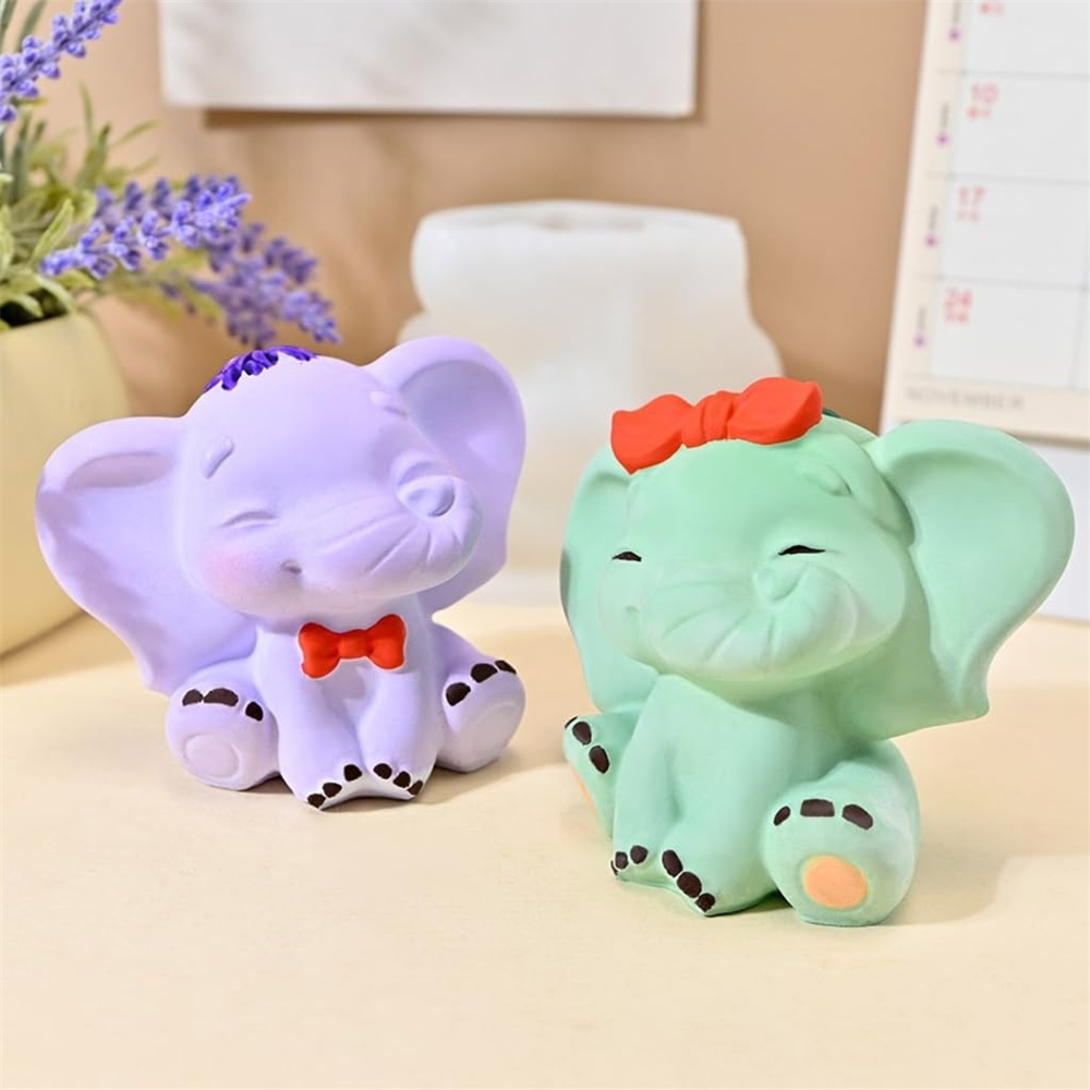 1pc 3D Elephant Candle Silicon – Soap Making Lye recenzja i cena