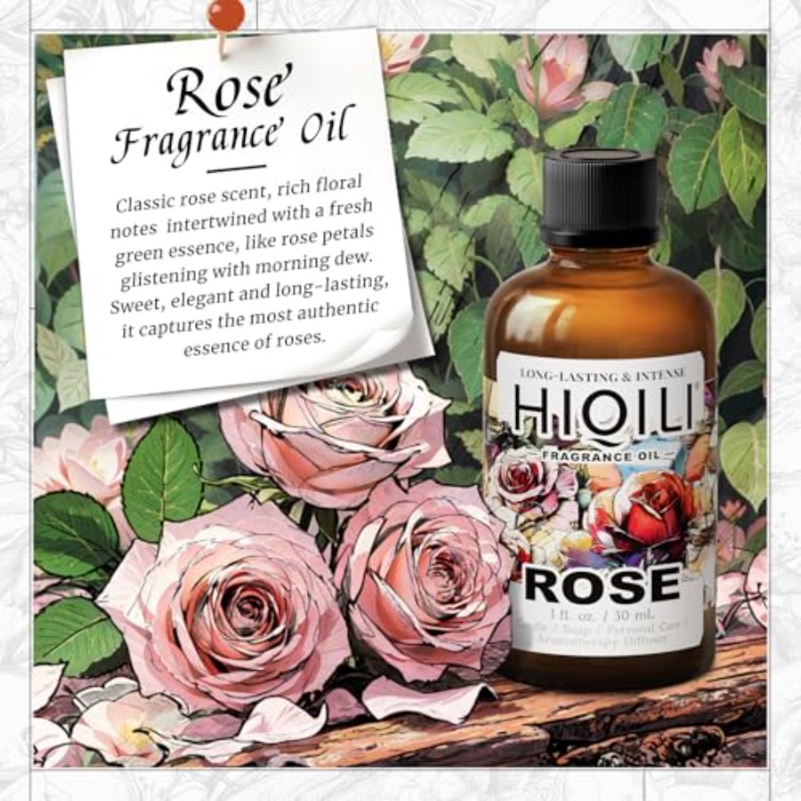 HIQILI Rose Fragrance Oil for  – Soap Making Essential Oils recenzja i cena