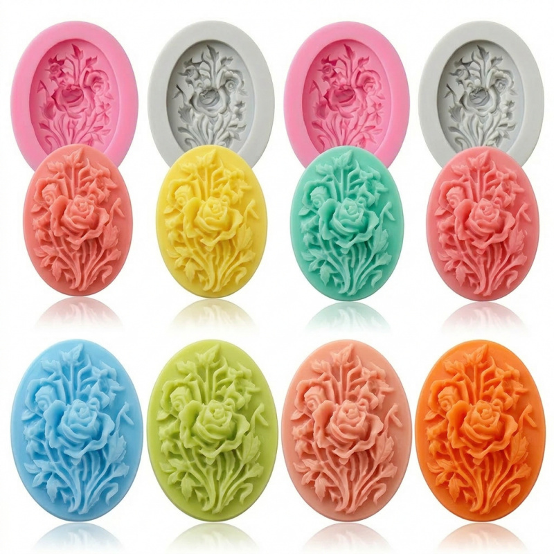 4 Silicone mold with flower sh – Soap Making Line recenzja i cena