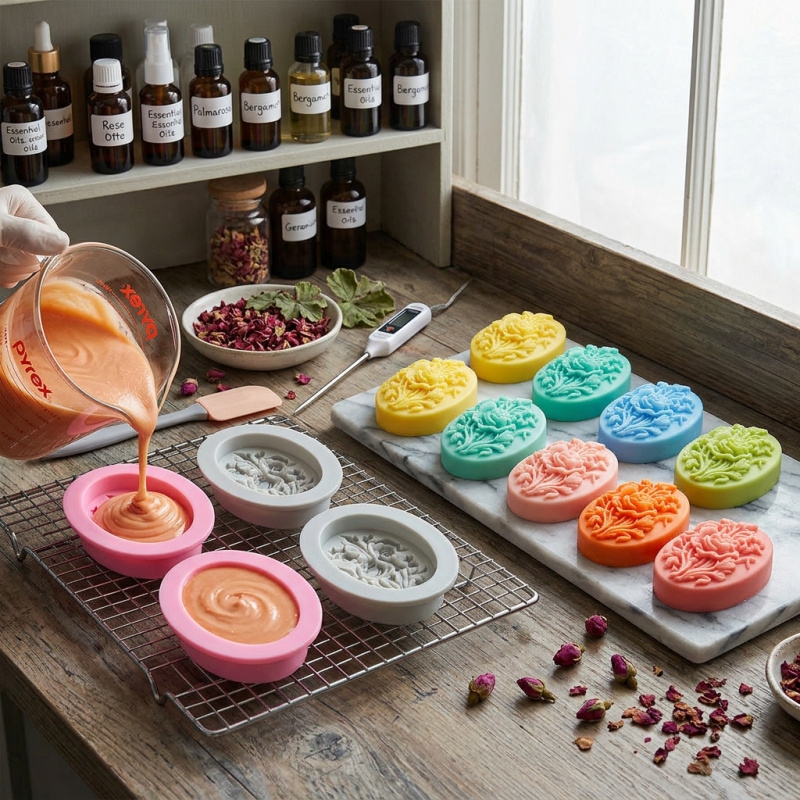 4 Silicone mold with flower sh – Soap Making Line recenzja i cena