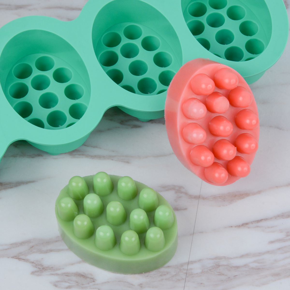 4 Hole Oval Massage Soap Silic – Soap Making Gifts recenzja i cena