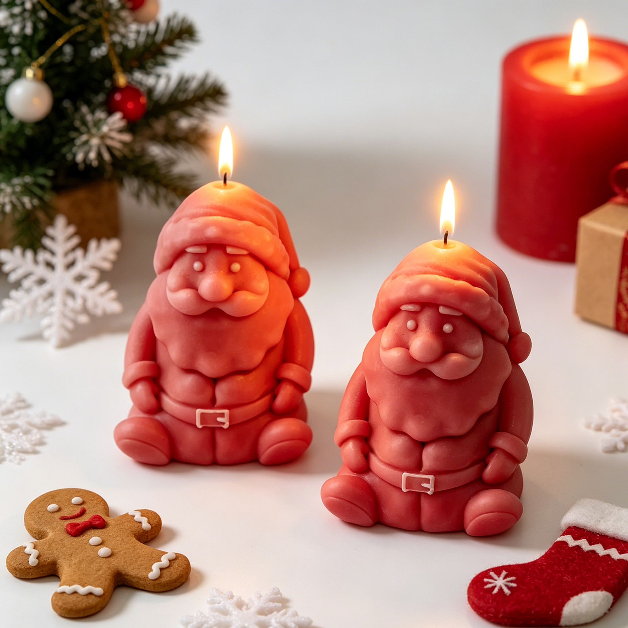 3D Christmas Santa Claus Candl – Soap Making Lye recenzja i cena